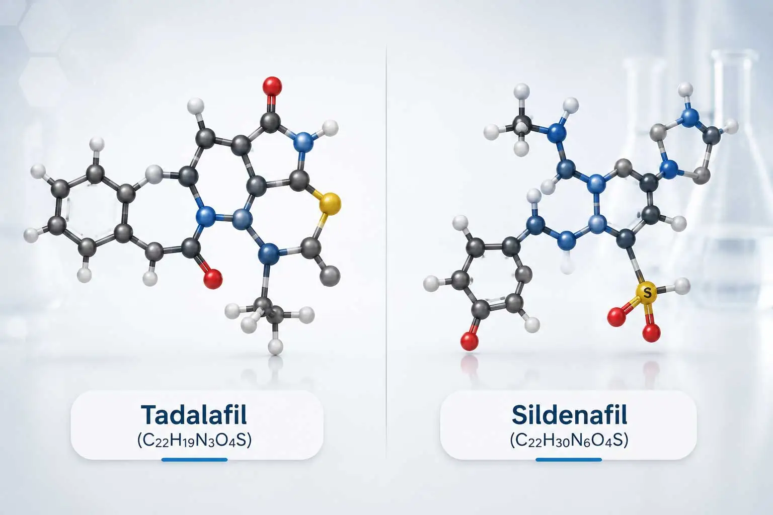 tadalafil-sildenafil-molecule-structure tadalafil-sildenafil-molecule-structure